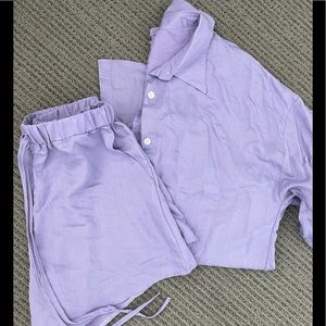 Never worn matching purple lounge set